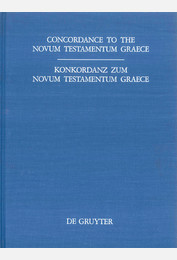 Concordance to the Novum Testamentum Graece